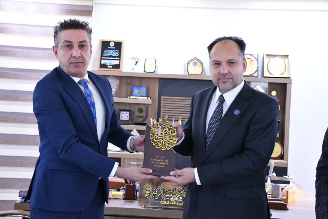 مؤسسة إنكي تكرّم رئيس جامعة الفرات الأوسط التقنية لمشاركته في مؤتمرها الدولي الثالث.